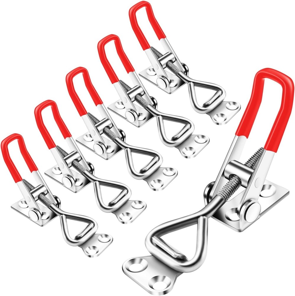 6 Pack Toggle Latch Clamp 4001 Adjustable Quick Release 330lb Heavy Duty