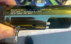 Lot of 4 Roscoe Medical RMI-08MINI Oxygen Tank Regulator, 0-8 LPM, CGA-870