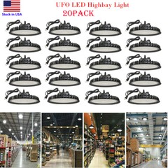200W UFO LED High Bay Light Gym Factory Warehouse Industrial led Lighting 20PCS