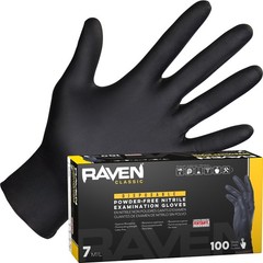 Powder Free Nitrile Disposable Gloves 7 Mil | Latex Free, Chemical & Puncture Re