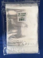 Clear Cello Zipper Zip Lock Seal Top Reclosable Hang Hole Plastic Poly Bags 2Mil