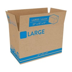 (10 pack) Large Moving Boxes, 27L x 15W x 17H, Kraft