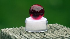 Ruby Ball 20mm Sphere, Corundum, Anxiety Relief, Everyday Carry, Gift