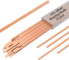 15% Silver Brazing Rods BCuP-5 – 10 High Strength Metal Joining Sticks