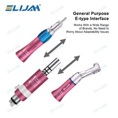 Dental High/Low Speed Handpiece Kit 2/4Hole Straight Contra Angle NSK Style US!