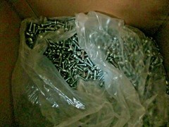 25 LBS BULK ASSORTED LOOSE STEEL FASTENERS NUTS/BOLTS/SCREWS/WASHERS NOT MIXED