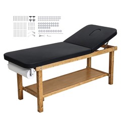 Uimoso Wooden Medical Exam Table with Adjustable Backrest for Clinical Use