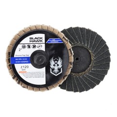 50 Pack – 2″ Mini Flap Discs 120 Grit Quick Change Sanding Roloc Style Type R
