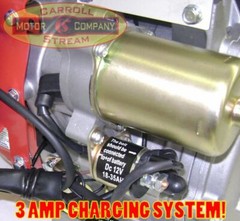 New 6.5HP Gas Engine Electric Start Side Shaft 6.5 HP Carroll Stream Motor 212cc