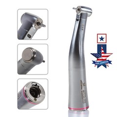 NSK Style Dental 1:5 Increasing Handpiece Fiber Optic LED Contra Angle Red Ring