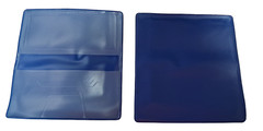 Royal Blue Vinyl Checkbook Cover Standard Top Stub 6- 1/4″ x 3-3/8″ New