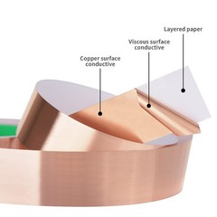 Kirecoo Copper Tape, Foil Tape (2inch X 33 FT) 2inch X 33 FT, Brown