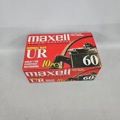 Maxell Blank Cassette Audio Blank Tape UR 60 20-pack Lot Normal Bias New Sealed