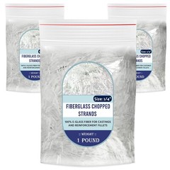 3 Pounds Chopped Fiberglass Strands 1/4″ Fiber Glass (3 Packs of 1 Pound)