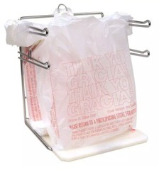 T-Shirt Carry-Out Bags Thank You Gracias Bags 11.5″ x 6.5″ x 22″ (1,000 ct.)