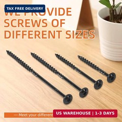 #14 x 3 Wood Structural Screws, Wood Screws, 200Pcs Lag Screws 3 Inch, Rust Resi