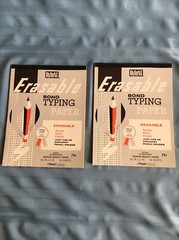 2 packs of 40 sheet Vintage Mead Hytone Erasable Bond Typing Paper Medium Weight