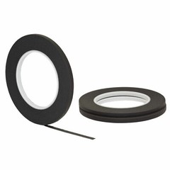 3 pack 1/4″ .25 inch x 60yd (6mm x 55m) Thin STIKK Black Painters Masking Tape