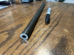 5/8″ OD, DOM Steel Tubing, 5/32″ wall, ( 0.156″ ), 12″ long