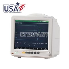 12-Inch Patient Vital Signs Monitor Multi-Parameter ECG/NIBP/TEMP/RESP/SPO2/PR