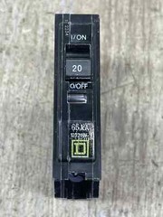 Square D QHB120 Circuit Breaker 65KA 20 Amp 1 Pole Bolt On 120/240V NTO