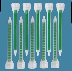 50 Pieces Mixing Nozzle Static Mix Adhesive Tip Square Mixer Epoxy Like Six10®