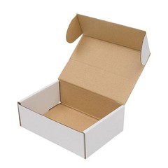 50 Pack 6x4x2 White Corrugated Shipping Mailer Packing Boxes 6″ x 4″ x 2″