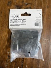 Small Wire Replacement Clips 1001700986 Black (24 Pack)