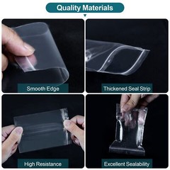 Small Plastic Bags Mini Zip Lock Bags for Jewelry Pill Candy Assorted 500 Pcs