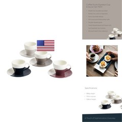 Royal Doulton Coffee Studio Espresso Set Of 4 Cup 4 Count Pack Of 1 Mixed 3.7Fl