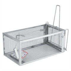 THE PERFECT PART USA Mouse Trap Rat Rodent Live Catch Cage, Gray