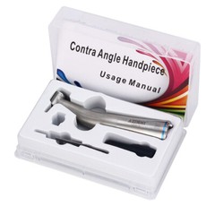 1:1 Fibra Óptica Pieza de Mano Dental Baja Velocidad LED Contra Angulo Empuje