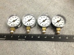 Lot of 4 Ashcroft 0-160 Psi Bottom Mount 2″ Face 595-07 Pressure Gauges 160psi