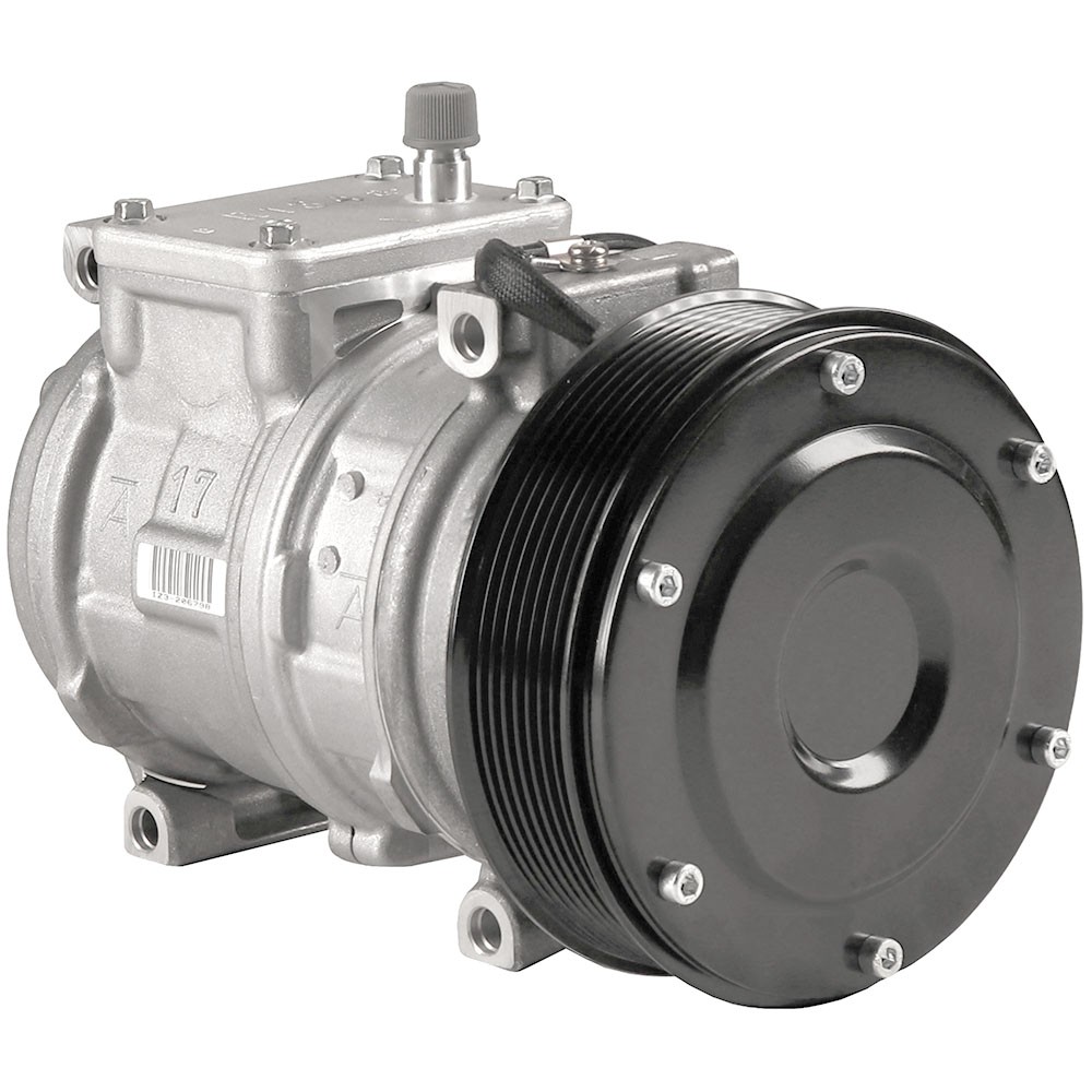 88AH169875 Nippondenso 10PA17C Compressor, w/8 Groove Clutch – Fits John Deere