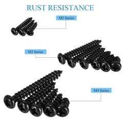 Complete 625pcs Self-Tapping Screw Set – M2 M3 M4 Assortment with Storage Box