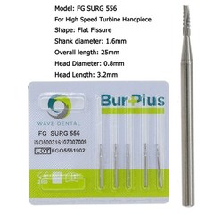 Wave Dental Surgical Carbide Burs 557 557L 702 701 Long High Speed Friction Grip