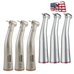 LED SANDENT Electric Handpiece 1:5 Contra Angle Fiber Optic High Speed