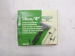 10 Pack Unger Replacement Carbon Steel Floor Scraper Blades 4″ / 10cm RB10C