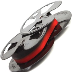 Royal FP RE RP Typewriter Desktop Twin Metal Spools + New Black and Red Ribbon