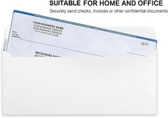 Secure 500 Pack Business Envelopes – Self-Seal Windowless, 4.125 x 9.5 Inch Size