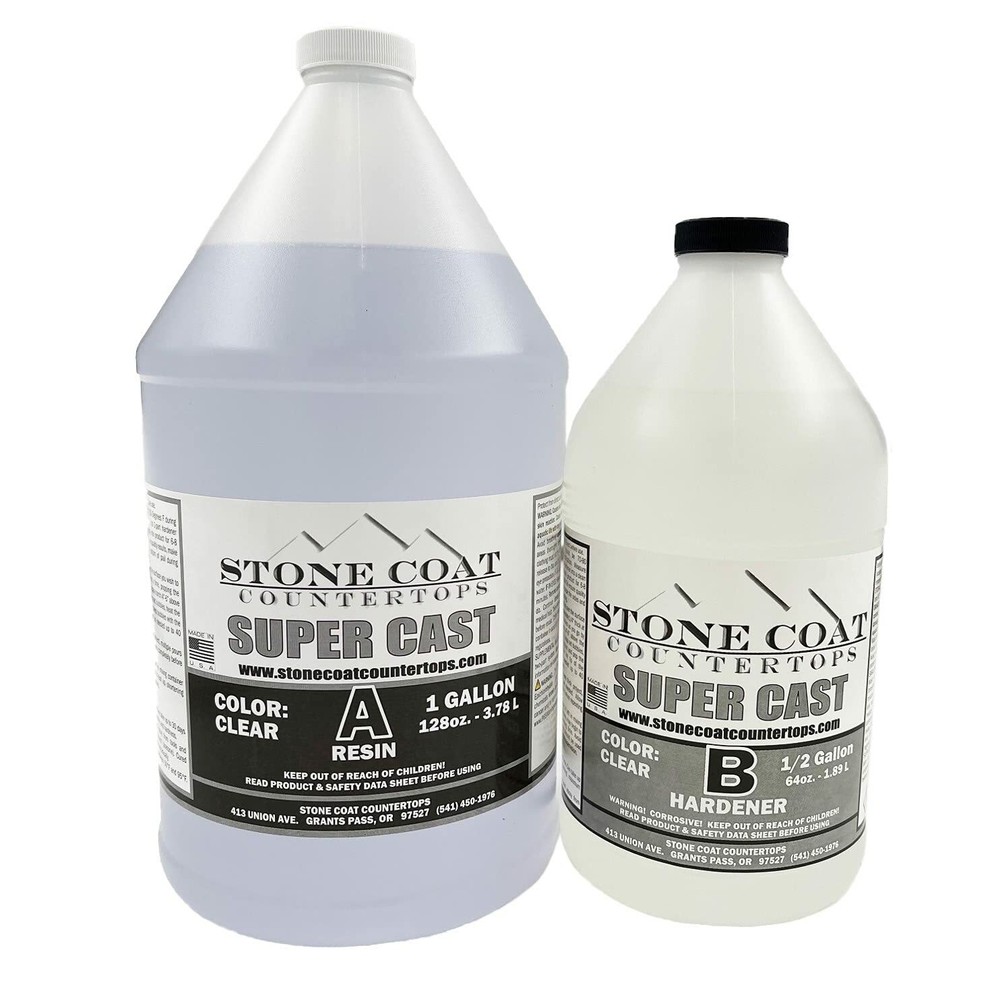 Thick Pour Super Cast 1.5 Gallon Epoxy Resin Kit (Stone Coat Countertops)