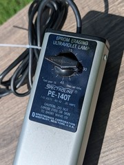 Spectroline Eprom Erasing Ultraviolet Lamp PE-140T. Powers Up, Not Tested.