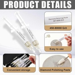 Diamond Polishing Kit 47pcs Buffing Bits and Lapping Paste for Jewelry Coins