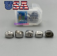 5x Dental Kids Primary Molar Crowns Stainless Steel Pediatric crown 48 Sizes USA