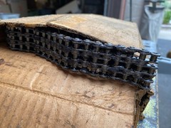 NOB #35-3 triple strand roller chain 10’ + 5’-10”