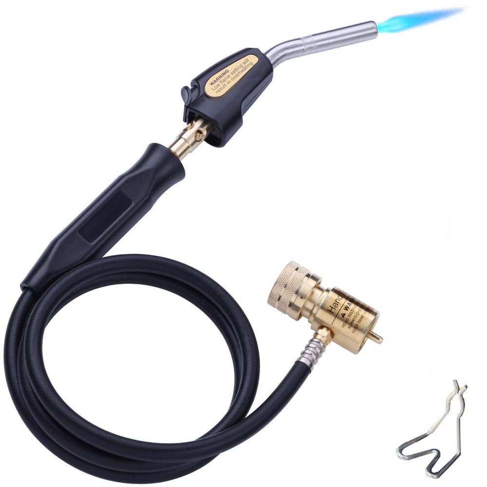 Propane Mapp Gas Torch Kit, Hand Hose 60″ 1.5M, Welding Plumbing HVAC brazing
