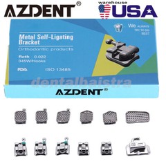 Dental Orthodontic Self-Ligating Brackets Braces Roth 022 Hooks 345&Buccal Tubes