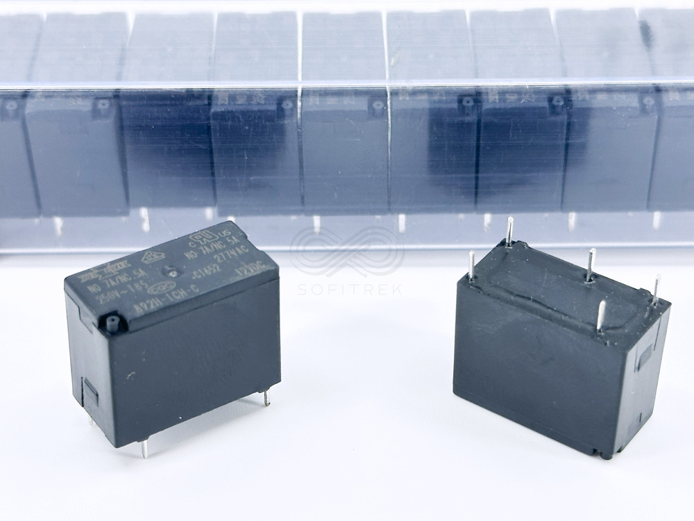 2X 892H-1CH-C 12VDC SONG CHUAN Slim PCB Power Relay 12V SPDT 7A High Power 5-Pin