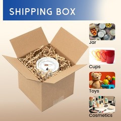 Mefleet 6x6x6″ Shipping Boxes 50 Pack – Small 6x6x6 inches (50 Pack), Brown