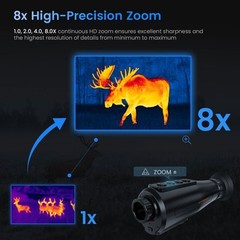 Thermal Monocular AI 384*288 Thermal Imager 8X Zoom Thermal Hunting Camera Scope